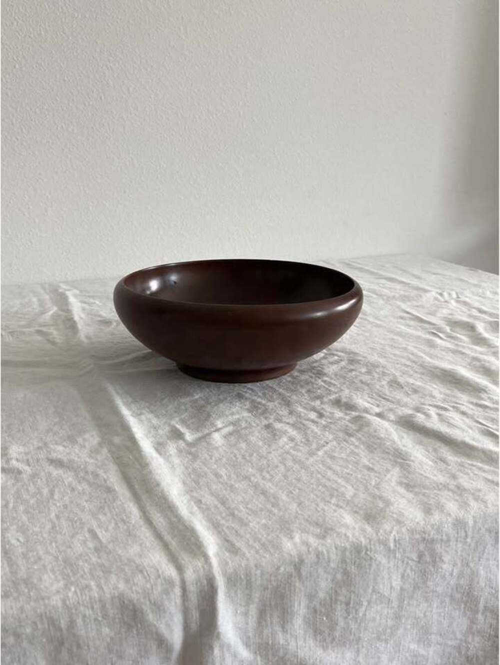 Vintage wooden centerpiece bowl
